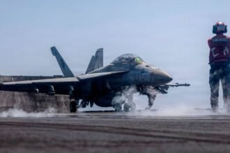Avión de la Fuerza Aérea de Estados Unidos durante una operación de rutina. Imagen de archivo utilizada con fines ilustrativos.