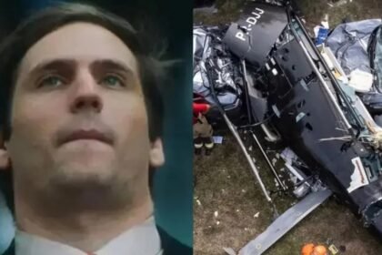 Restos de las aeronaves involucradas en el accidente ocurrido en Recreio dos Bandeirantes, Río de Janeiro, donde murieron seis personas, entre ellas el influencer argentino Gaspi.