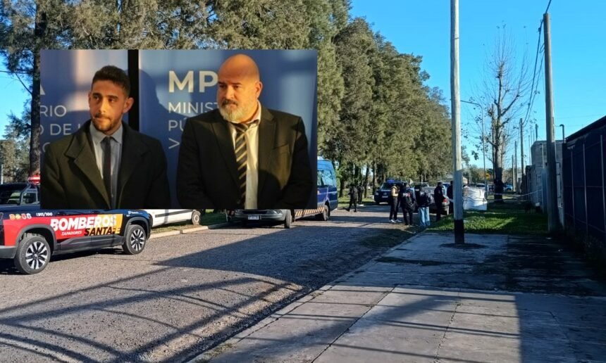 Personal policial y judicial trabajó en la vivienda de General Lagos donde fueron hallados sin vida un hombre y sus dos hijos durante la investigación del caso.