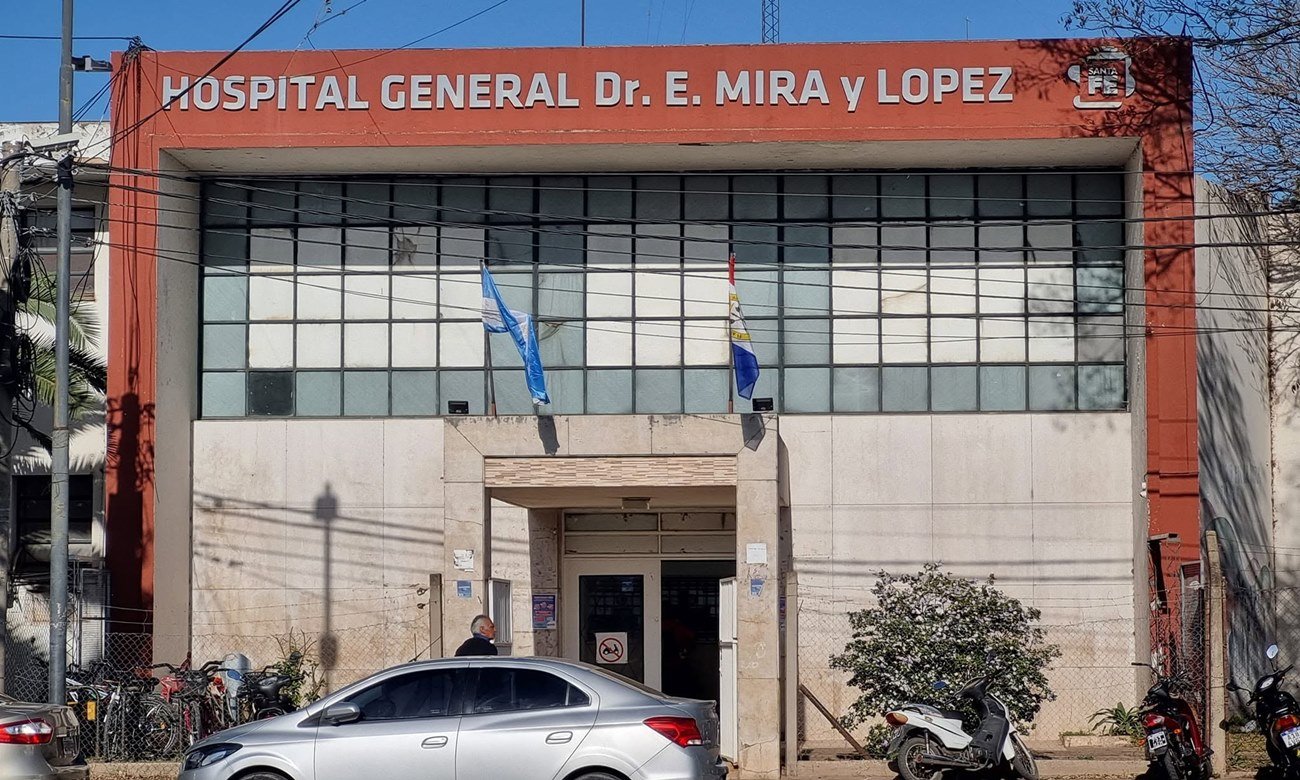 Foto de archivo: Fachada del Hospital Mira y López de la ciudad de Santa Fe, una de las instituciones de referencia en salud mental de la provincia.