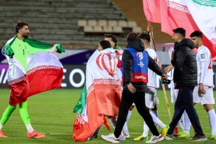Jugadores de la selección de Irán durante un partido oficial internacional, en una imagen de archivo tomada en el campo de juego. Foto de archivo.