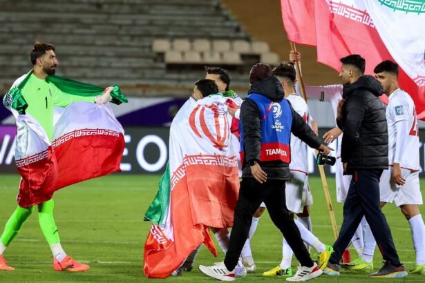 Jugadores de la selección de Irán durante un partido oficial internacional, en una imagen de archivo tomada en el campo de juego. Foto de archivo.