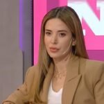 La conductora y modelo Jésica Cirio, en una imagen de archivo tomada durante una entrevista televisiva.