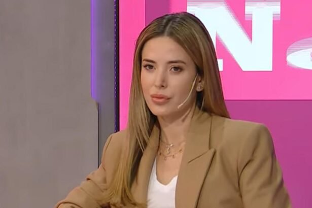 La conductora y modelo Jésica Cirio, en una imagen de archivo tomada durante una entrevista televisiva.