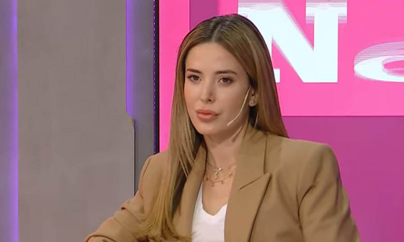 La conductora y modelo Jésica Cirio, en una imagen de archivo tomada durante una entrevista televisiva.