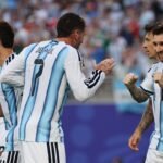 Lionel Messi celebra uno de sus goles en la victoria de Argentina ante Argelia durante el Mundial 2026.