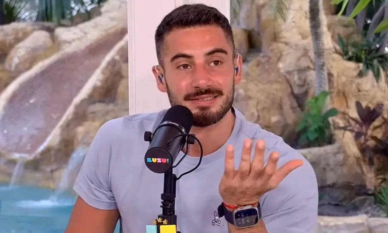 Nicolás Occhiato durante una transmisión en Luzu TV. Foto de archivo.