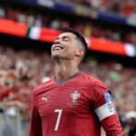 Cristiano Ronaldo celebra un gol con la selección de Portugal durante una competencia internacional. Foto de archivo.