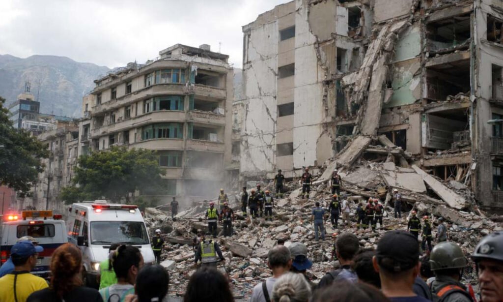 Los daños provocados por los fuertes sismos dejaron edificios derrumbados y severas afectaciones en distintas ciudades venezolanas.