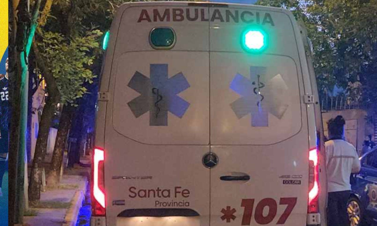 Una ambulancia del Servicio de Emergencias 107 durante un operativo de asistencia.