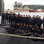 Foto de archivo de tripulantes del submarino ARA San Juan durante una misión de la Armada Argentina, antes de la tragedia ocurrida en noviembre de 2017.