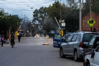 Sector del asentamiento de barrio Ludueña, en Rosario, donde ocurrió la balacera que dejó tres personas heridas. Foto: Rosario3.