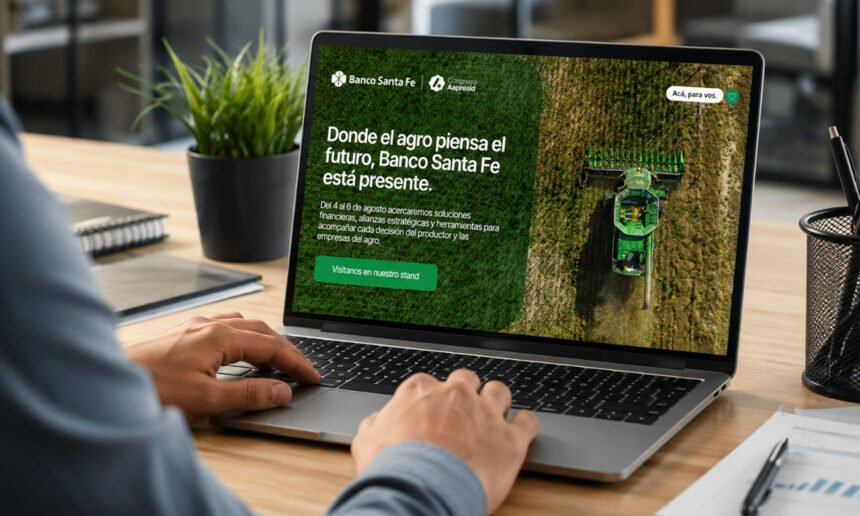 Banco Santa Fe acompañando al sector agropecuario mediante herramientas financieras y servicios destinados al desarrollo productivo.