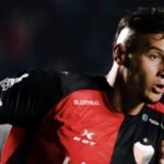 Alan Bonansea, atacante del Sabalero, durante un compromiso de la Primera Nacional.