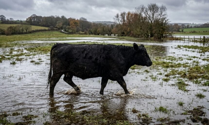 Imagen de archivo de un campo anegado en la provincia de Santa Fe tras intensas precipitaciones, una de las consecuencias que pueden generar los eventos climáticos extremos.