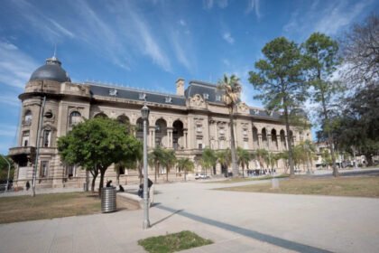 Imagen de la Casa Gris, edificio sede del Poder Ejecutivo de la Provincia de Santa Fe. Foto de archivo.