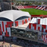 Vista aérea de las instalaciones del Club Atlético Unión de Santa Fe, con su infraestructura deportiva y espacios destinados a las actividades institucionales. Foto: gentileza.
