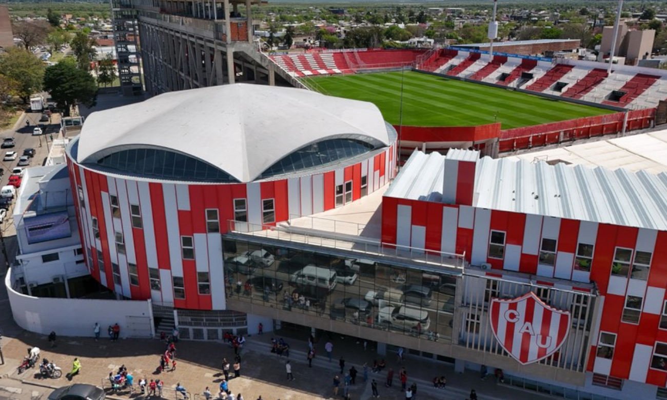 Vista aérea de las instalaciones del Club Atlético Unión de Santa Fe, con su infraestructura deportiva y espacios destinados a las actividades institucionales. Foto: gentileza.