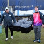 Descarga de equipamiento deportivo destinado a las sedes de Santa Fe para los Juegos Suramericanos 2026.