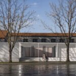 Recreación del proyecto de restauración y puesta en valor de la Escuela Normal Superior Nº 32 de la ciudad de Santa Fe, según el diseño previsto para la obra. (Ilustración: Gobierno de Santa Fe)