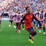 Ferran Torres celebra el gol que le dio la victoria a España en la final del Mundial 2026. Foto de archivo.