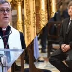 Jorge García Cuerva y Javier Milei, protagonistas de la ceremonia del Tedeum en la Catedral Metropolitana de Buenos Aires.