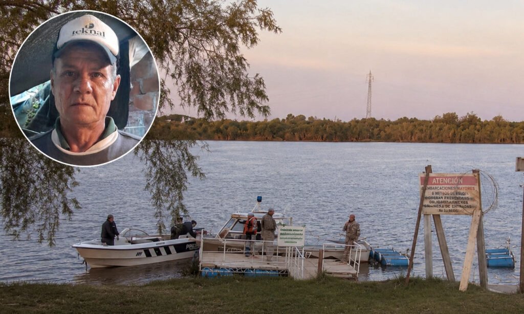 Operativos de búsqueda en la zona del Club Caza y Pesca, donde desapareció Gustavo Aguirre hace 15 días. La familia reclama mayores recursos para intensificar el rastrillaje tras el hallazgo de objetos que pertenecerían a la embarcación.
