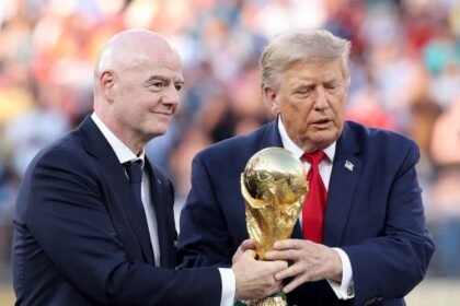 Gianni Infantino durante una presentación oficial de FIFA, en el marco de la organización del Mundial 2026.