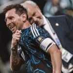 Lionel Messi celebra con la Selección Argentina tras un partido oficial. Foto de archivo.
