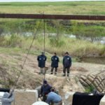 Avance de la obra hídrica que ejecuta la Municipalidad de Santa Fe en el Paseo de la Laguna para reforzar el sistema de drenaje y proteger el sector científico y universitario.