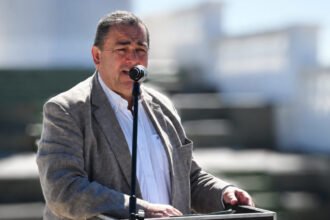 El intendente de Santa Fe, Juan Pablo Poletti, durante una actividad institucional en la ciudad. Foto de archivo