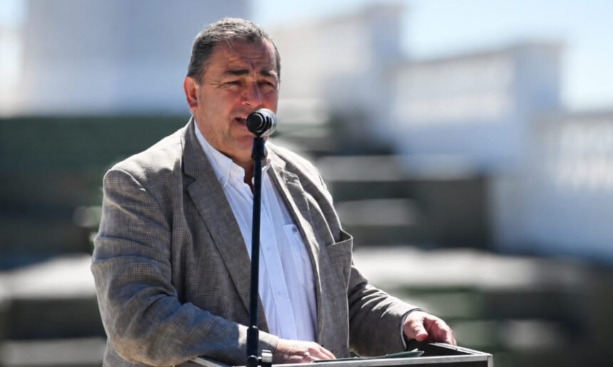 El intendente de Santa Fe, Juan Pablo Poletti, durante una actividad institucional en la ciudad. Foto de archivo