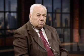 Rafael Gutiérrez, presidente de la Corte Suprema de Justicia de Santa Fe, en una entrevista periodística. Foto: archivo.
