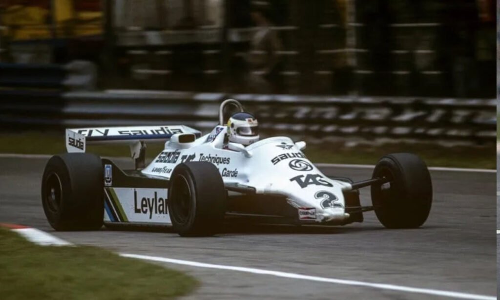 Carlos "Lole" Reutemann al volante de su Williams durante la temporada 1981 de la Fórmula 1, año en el que peleó el campeonato mundial hasta la última carrera. Foto de archivo.