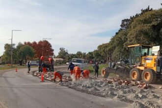 Trabajos de mantenimiento y reparación sobre rutas provinciales del norte santafesino. Foto de archivo
