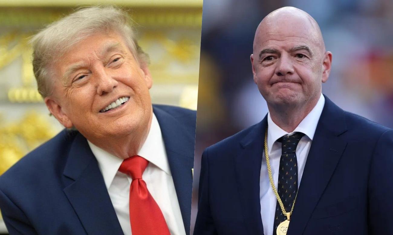 Donald Trump y Gianni Infantino, protagonistas de la polémica por la revisión de la expulsión del delantero estadounidense Folarin Balogun durante el Mundial.