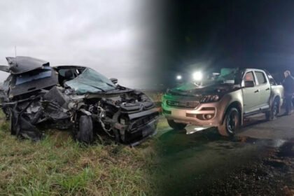 Dos accidentes fatales se registraron con pocas horas de diferencia en la Autovía 19, en la zona de Josefina. Foto: gentileza.