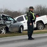 Personal policial y equipos de emergencia trabajaron en la ruta nacional 34 tras el choque múltiple ocurrido a la altura de Luis Palacios, donde un automovilista perdió la vida. Foto: archivo.