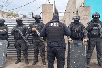 Operativo policial en el marco de una investigación por un hecho delictivo en la ciudad de Frontera.