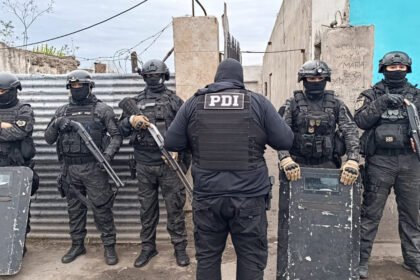 Operativo policial en el marco de una investigación por un hecho delictivo en la ciudad de Frontera.