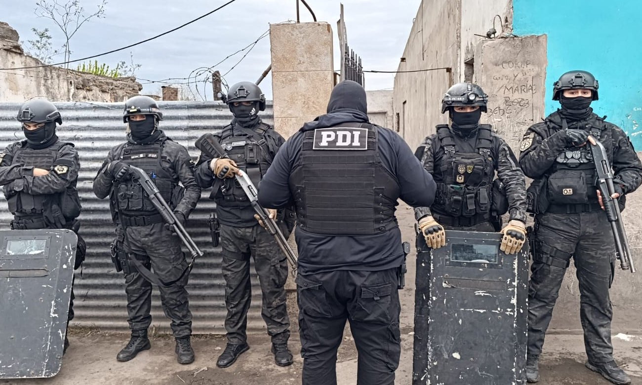 Operativo policial en el marco de una investigación por un hecho delictivo en la ciudad de Frontera.