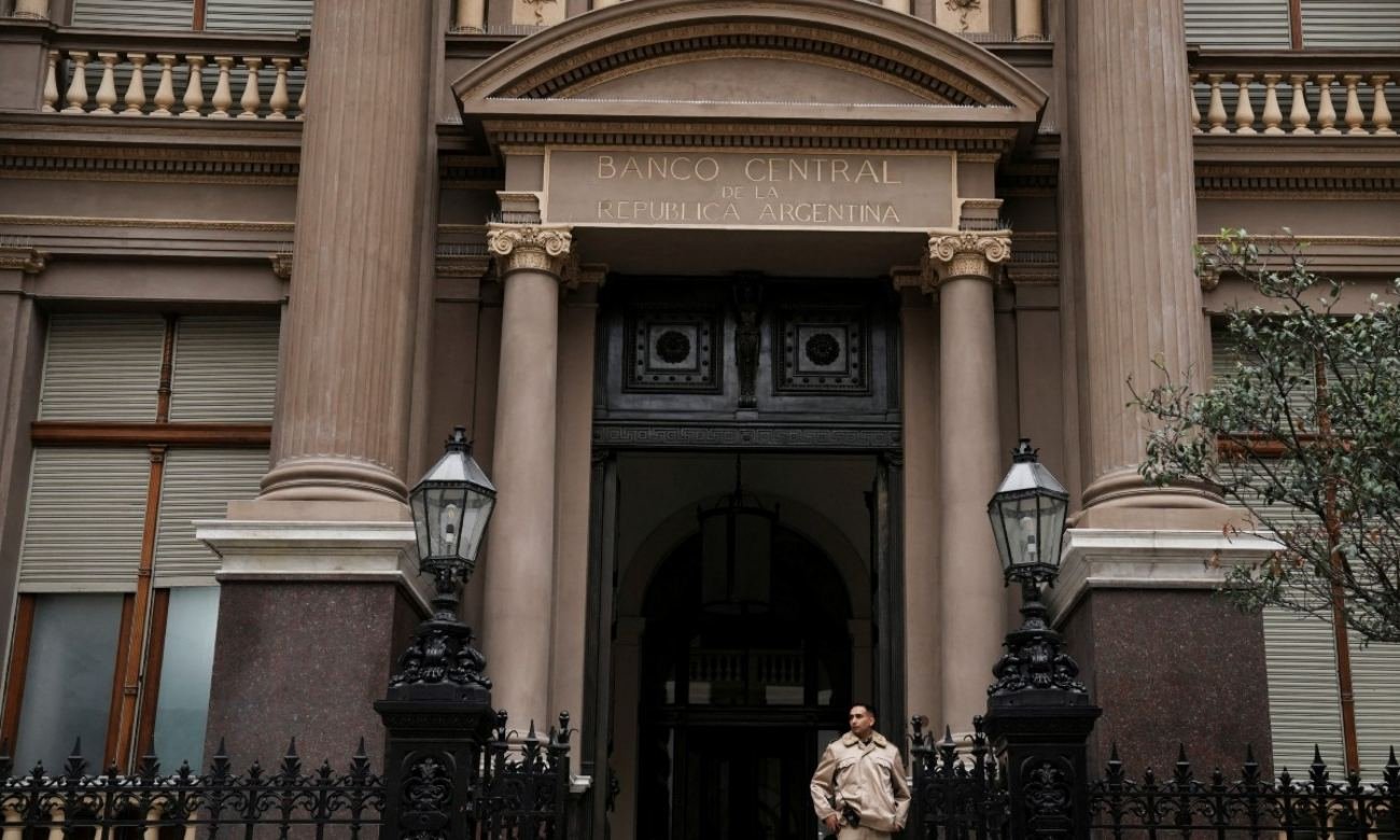 Fachada del Banco Central de la República Argentina (BCRA). Imagen de archivo.