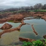 Excavaciones y movimientos de suelo realizados en el predio de la zona oeste, donde se detectaron irregularidades y posibles daños ambientales. Foto: gentileza.