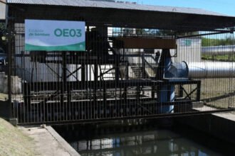 El sistema de bombeo forma parte de la infraestructura de protección hídrica de la ciudad de Santa Fe.