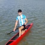 Bruno Benigno durante uno de sus entrenamientos de canotaje, disciplina en la que se prepara para el desafío de los Juegos Suramericanos 2026. Foto de archivo.