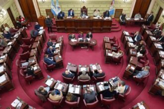 Sesión de la Cámara de Diputados de Santa Fe, en una imagen de archivo.