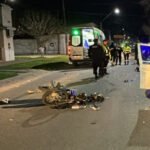 Accidente de tránsito en una calle de Santo Tomé. Foto de archivo.