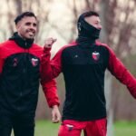 Colón durante un entrenamiento previo a uno de sus compromisos por la Primera Nacional. Foto de archivo.