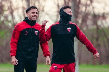 Colón durante un entrenamiento previo a uno de sus compromisos por la Primera Nacional. Foto de archivo.