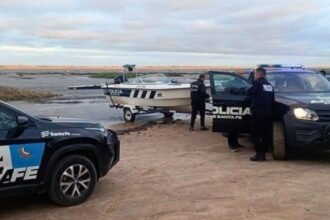 Equipos de rescate durante el operativo de búsqueda desplegado en inmediaciones de El Chaquito.